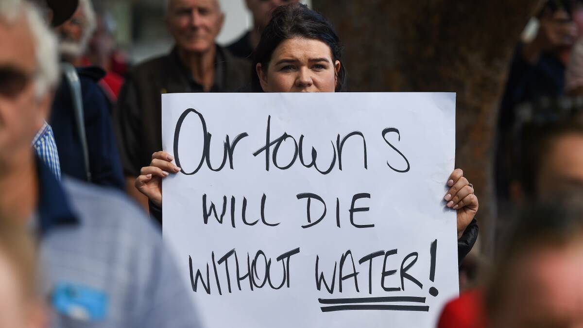 Jessica Schifferle's sentiment during a Can the Plan rally back in 2019 continues to ring true today. Picture: The Border Mail 
