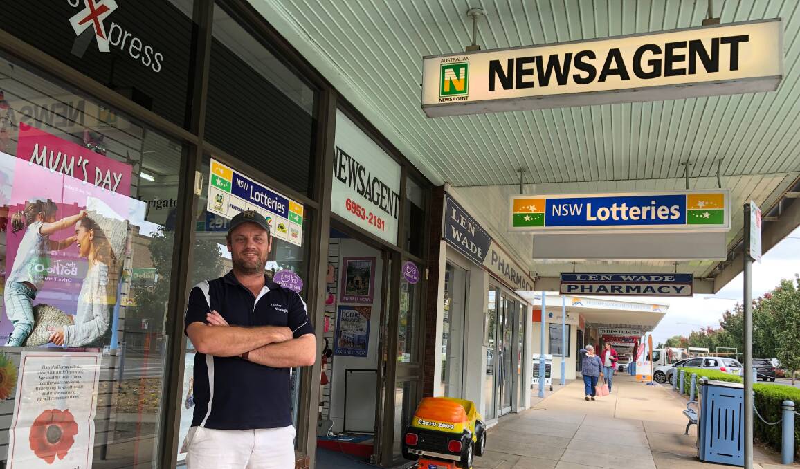 ALWAYS HERE: Leeton Newsagency owner Matt Curry has said his business has had to adapt during the COVID-19 pandemic, but he has assured the community his store will always be here to serve the community. Photo: Talia Pattison 