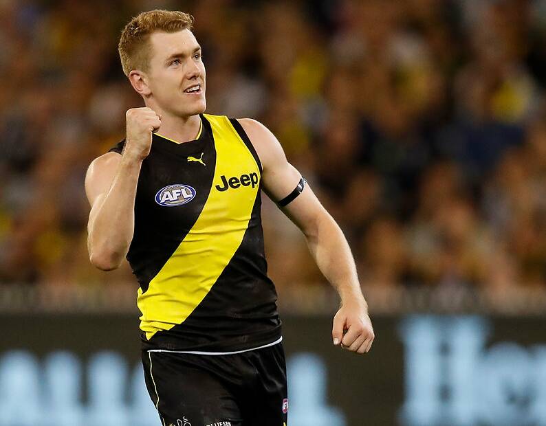 DECISIVE: Leeton's Jacob Townsend kicked a great goal to help the Richmond Tigers secure a VFL premiership flag on the weekend. Photo: Richmond FC