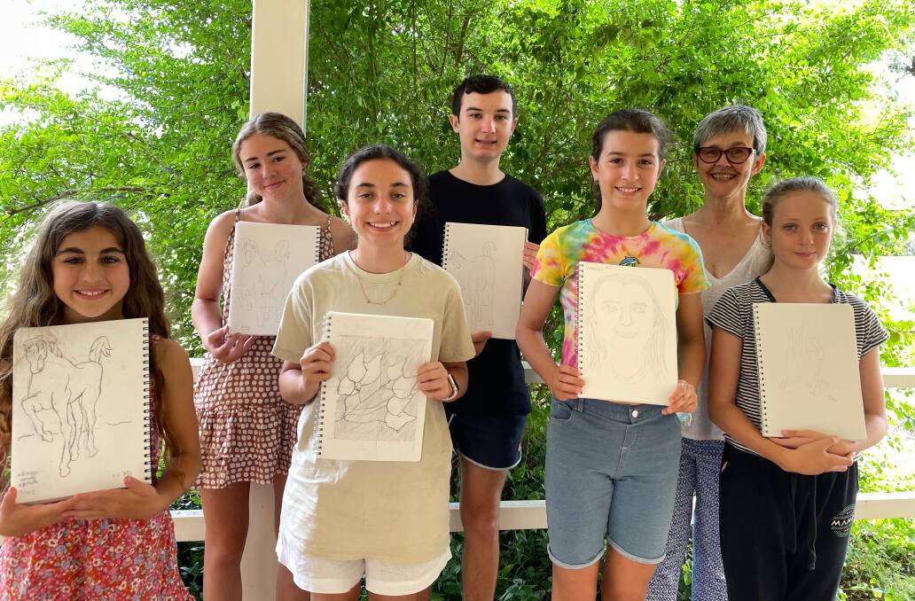 WELL DONE: Instructor Dorothy Roddy (back right) with the workshop participants. Photo: Vita Vitelli