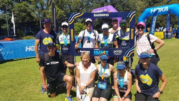 BIG WEEKEND: Members of the Leeton Tri Sports Club recently participated in the Husky Triathlon Festival. Photo: Contributed 