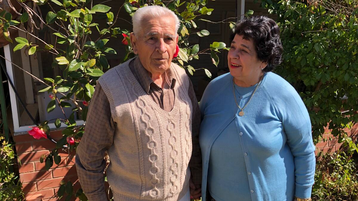 LOVE STORY: Leeton's Casimiro and Maria Damiani reflect on 60 years of marriage. Photo: Talia Pattison
