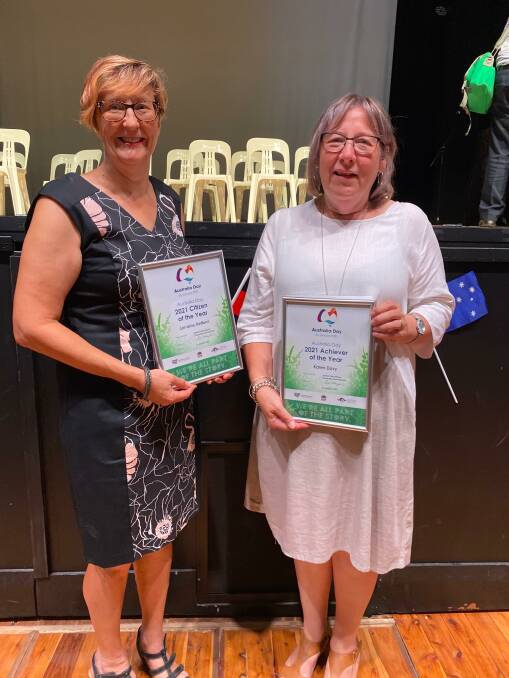 ACCOLADES: Lorraine Kefford (left) and Karen Davy were among the Australia Day award winners last year in Leeton. Photo: Talia Pattison 