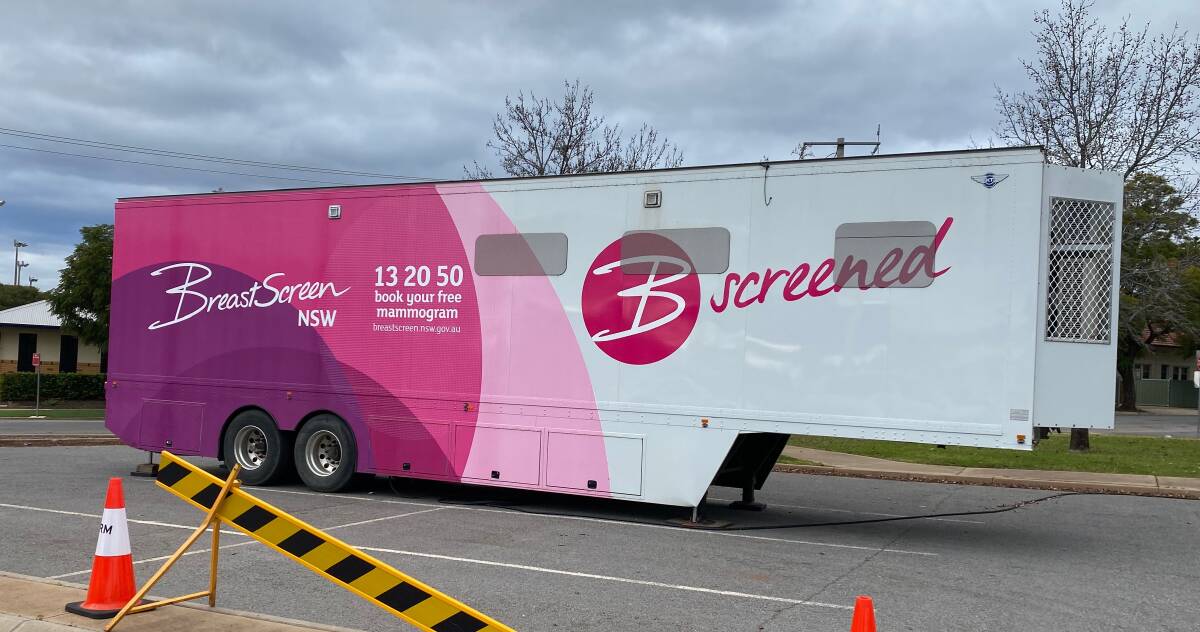 IN TOWN: The BreastScreen NSW van is in Leeton at the moment for those seeking appointments. Photo: Talia Pattison