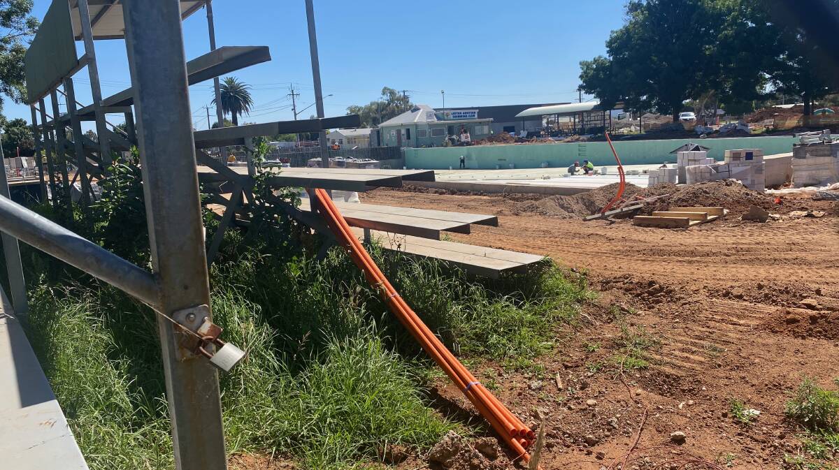 Construction work at the Leeton pool is ongoing. 