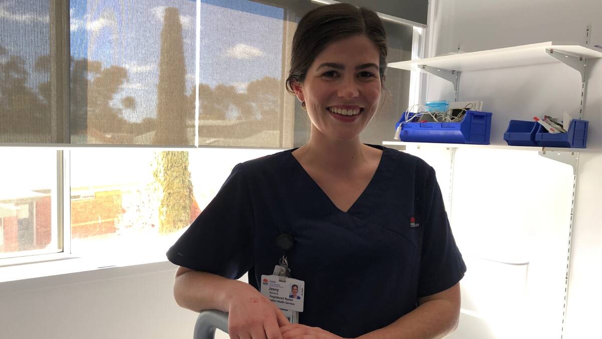 ON DECK: Jenny Stevens is enjoying working at Leeton District Hospital after coming to town from England. Photo: Talia Pattison 
