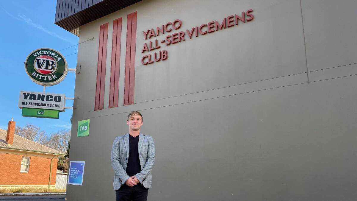 ON THE JOB: Jay Bloomfield is the new secretary-manager at the Yanco All-Servicemen's Club. Photo: Talia Pattison 