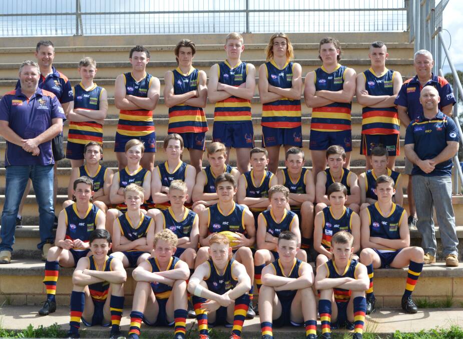 LET'S DO THIS: Leeton-Whitton's under 15s Junior Crows have their mind set on bringing home the premiership this weekend. 