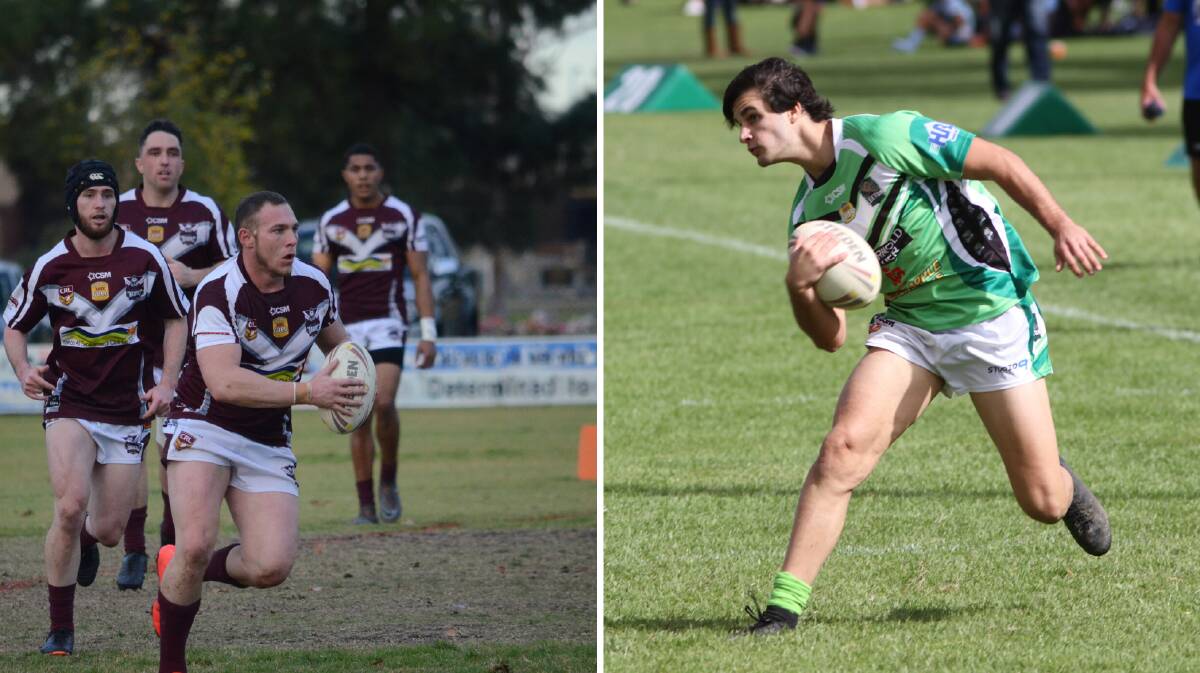 GAME OVER: Troy Preston (left) and Jordan Demarzo won't be stepping out for their clubs in Group 20 this season after the season was officially called off on Monday night.