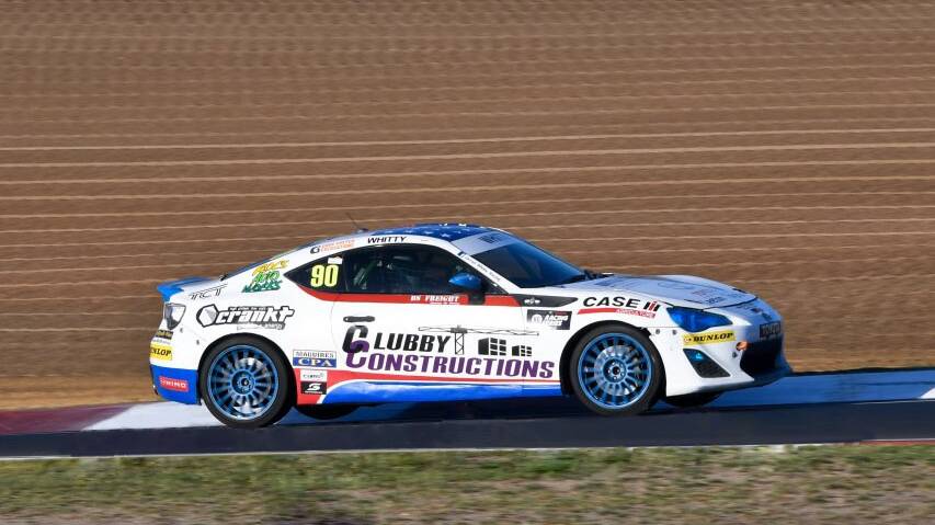 ON TRACK: Leeton's Jarrod Whitty competes in the Toyota 86 Racing Series. Photo: Contributed 