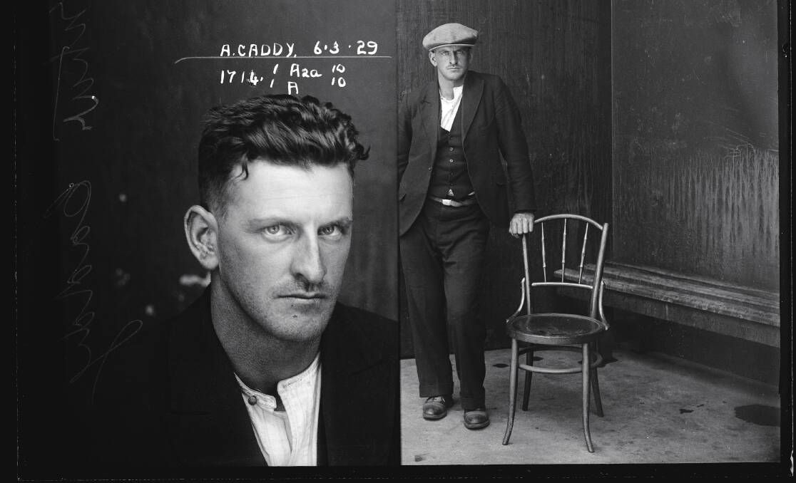 HISTORY: Arthur Caddy, 6 March 1929, Suspect, offence unknown. Photo: NSW Police Forensic Photography Archive, Sydney Living Museums.