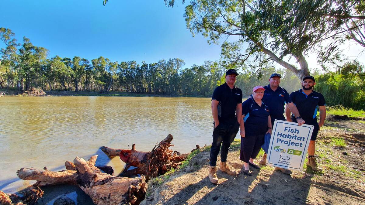 WELL DONE: The fish habitat project is supported by OzFish MIA Chapter members. Photo: Supplied