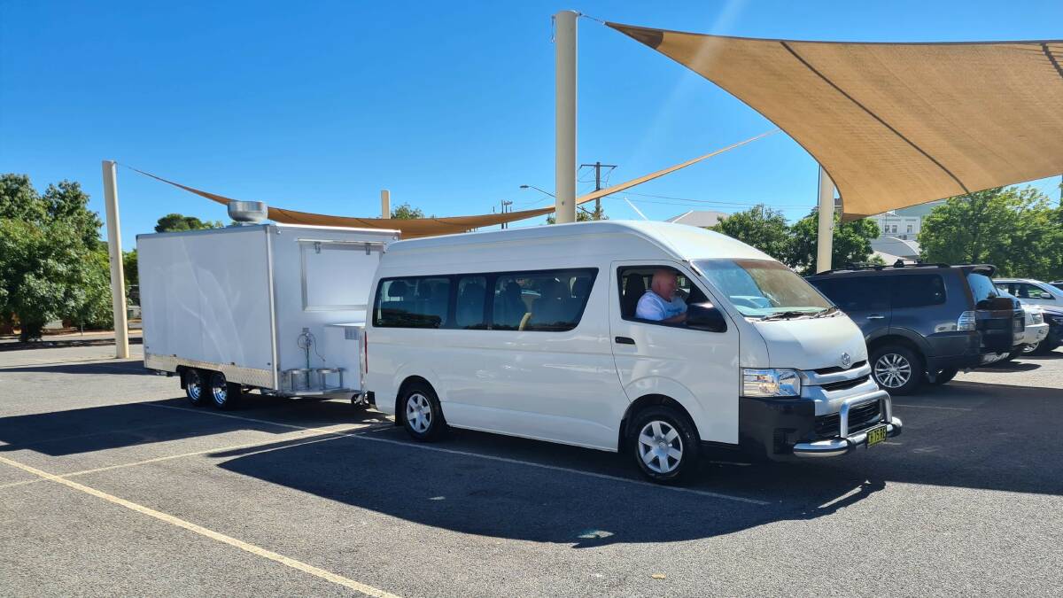COMING SOON: Signage for the new food van and bus for the Leeton Community Care Development group will be happening soon. Photo: Contributed 