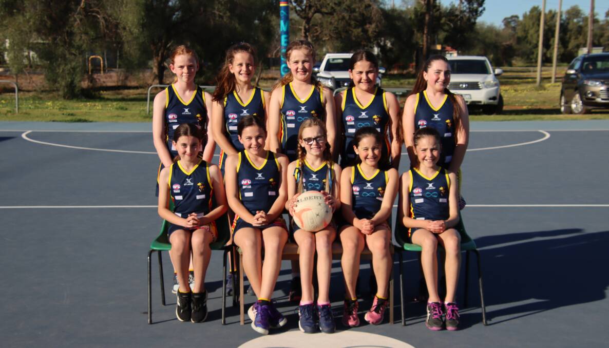 Abigail Blacker, Bree Gillespie, Josephine Irvin, Julia Ciurleo, Imogen Lang, (front) Bella Connell, Zoe Iannelli, Lucy Gilmour, Emme Dowling and Mayah Dowling.