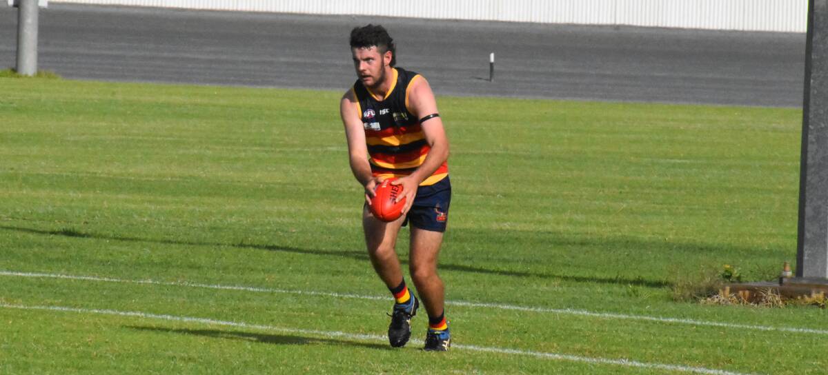 OPTIONS: Leeton-Whitton's Jack Coelli in action for the Crows last weekend. Photo: Liam Warren