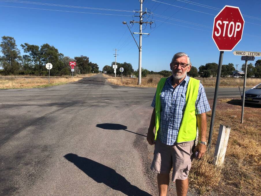 PLAN IN PLACE: Leeton mayor Paul Maytom says he has had concerns about the Research Road and Back Yanco Road intersection for many years. Photo: Talia Pattison 