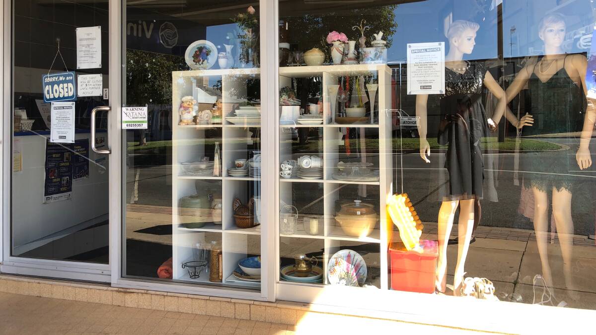 STORE SHUT: Leeton's St Vincent de Paul shop might be closed to the general public at the moment, but help is still available. Photo: Talia Pattison