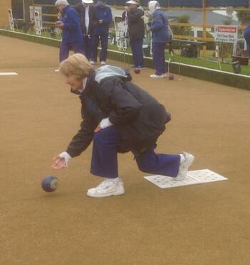 ROLL ON: Dot Semmler kicks off the L&D's club fours championships on Thursday morning. Photo: Supplied