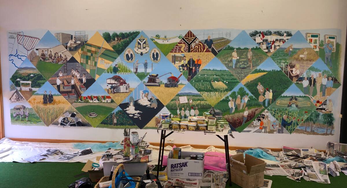 WOW: The mural in all of its glory as it nears completion. Photo: Talia Pattison