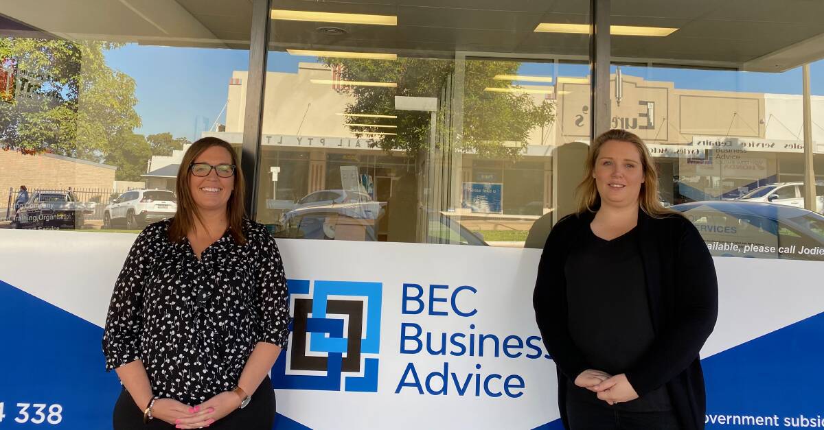 TEAM: Leeton's Jodie Ryan and Krystal Maytom (Roden) are passionate about providing a wide range of services and opportunities for businesses in the MIA. Photo: Talia Pattison 