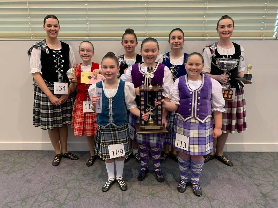 WELL DONE: Leeton's highland dancers enjoyed big success at the recent event. Photos: Supplied