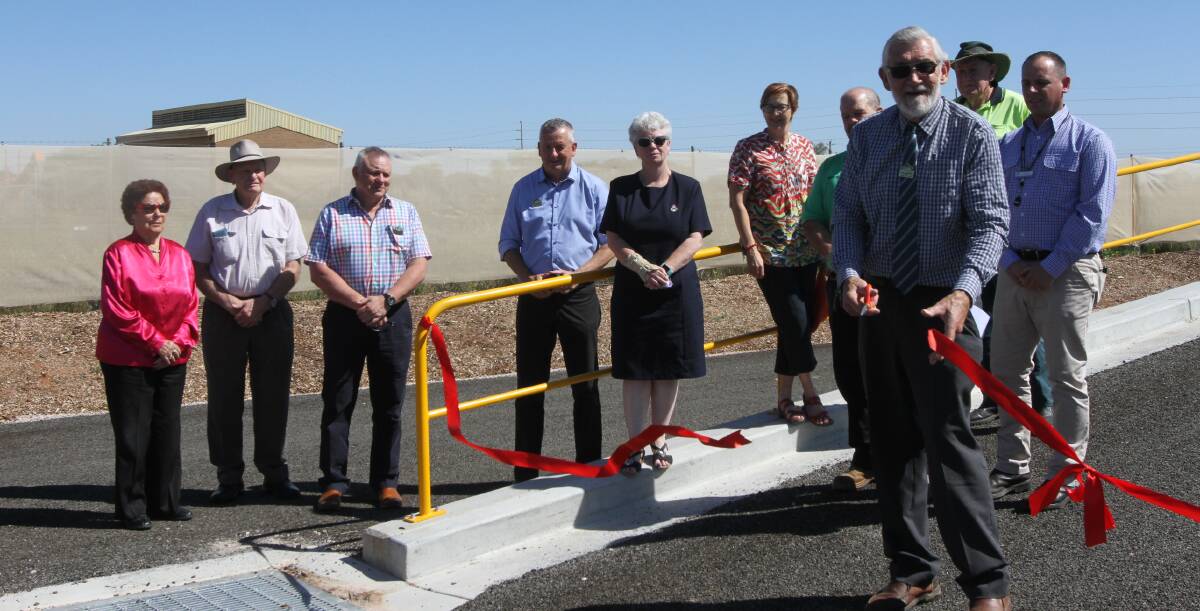 JOB DONE: Mayor Paul Maytom officially cuts the ribbon to open the new Whitton Transfer Station. Photo: Talia Pattison