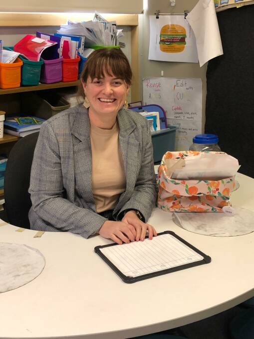 EXCEL: Parkview Public School teacher Kelsey Deeves attend St Martin's while earning her teaching degree at CSU in Wagga. Photo: Supplied