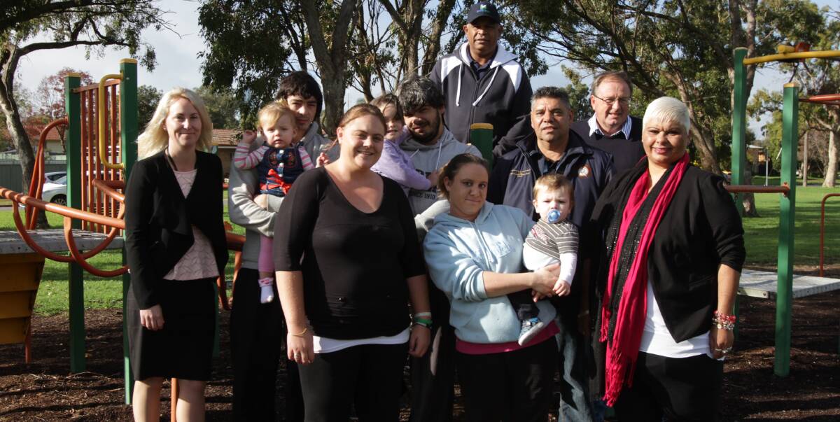 PLEASED: Representatives from the working party for Gossamer Park are pleased funding from the state government will aid the projects planned for the area. Photo: Talia Pattison 