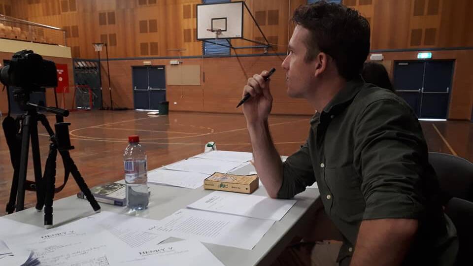 WATCH: Director Jake Speer intently watches one of the auditions take place. Photo: Contributed 