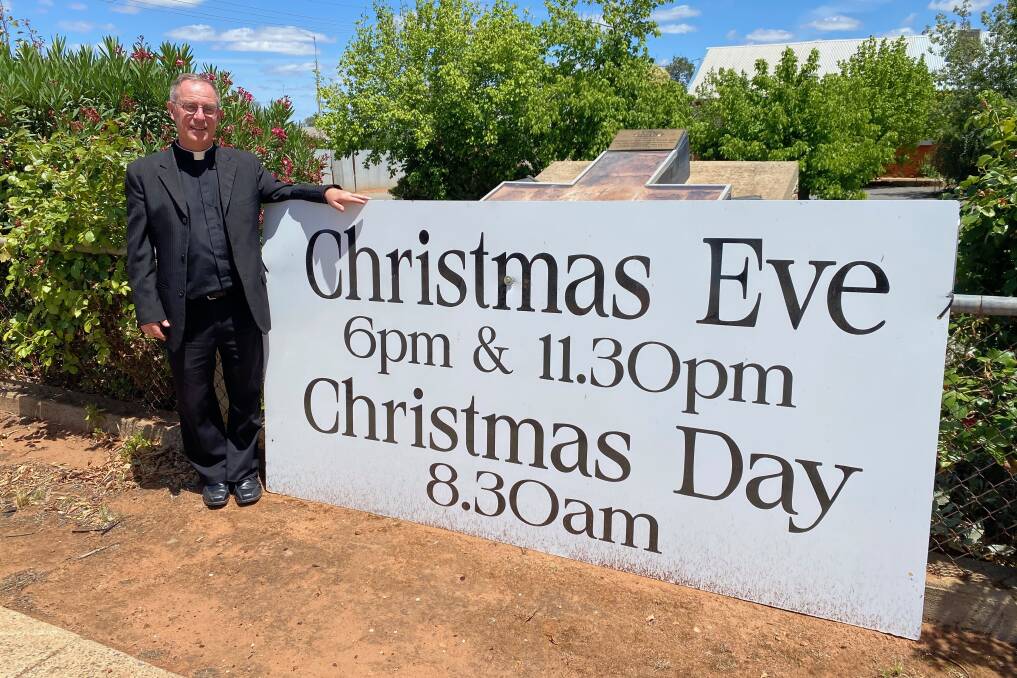 PLANS IN PLACE: Father Robert Murphy from the St Peter's Anglican Church has outlined what's happening for Christmas in 2020. Photo: Talia Pattison