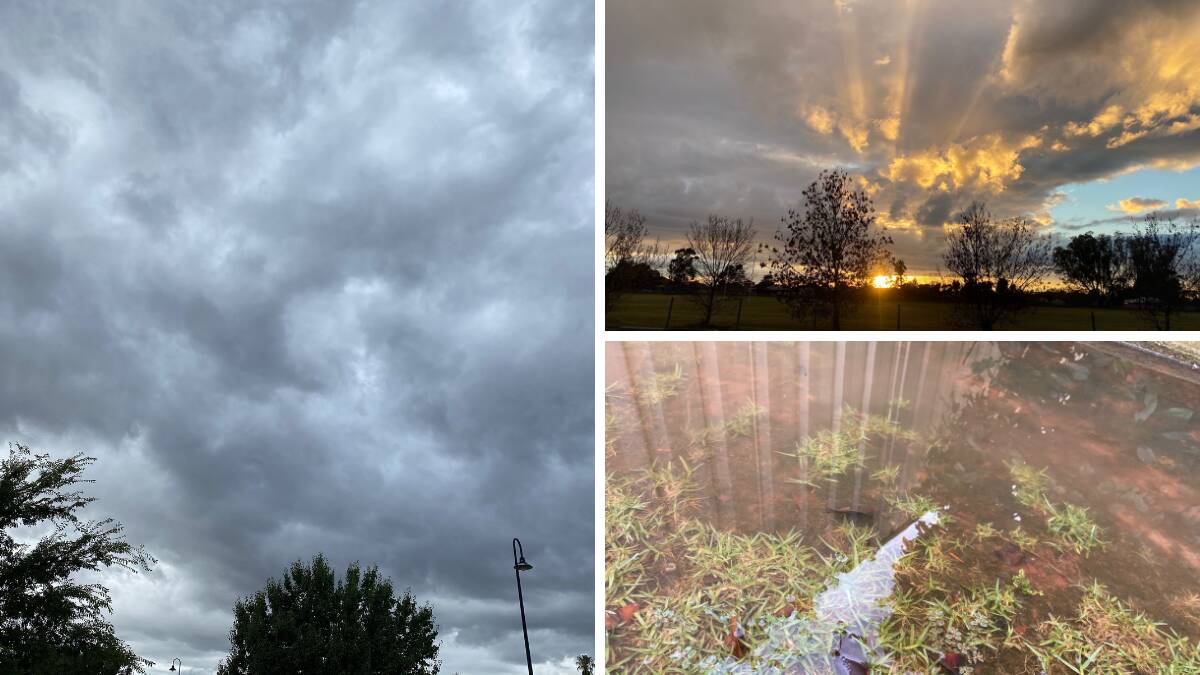 SUMMER WEATHER: Storms hit the region on Thursday, January 6. Grey skies, thunder and lightening were all par for the course before a sunset later that evening. The heavy rain also turned backyards into swimming pools. 