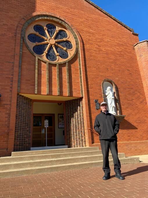DOORS OPEN: Father Anthony Dunne from St Joseph's Catholic Church in Leeton has spoken about how COVID-19 has affected the parish. Photo: Talia Pattison 