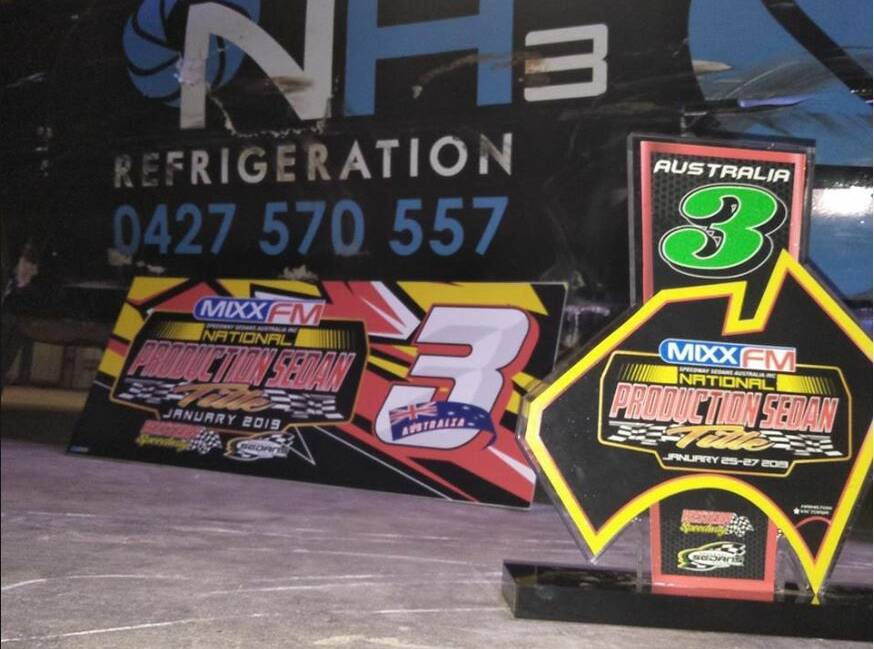 WAY TO GO: Justin Hawkins finished third in Australia at the recent Production Sedan Australian Title in Victoria. Photo: Contributed