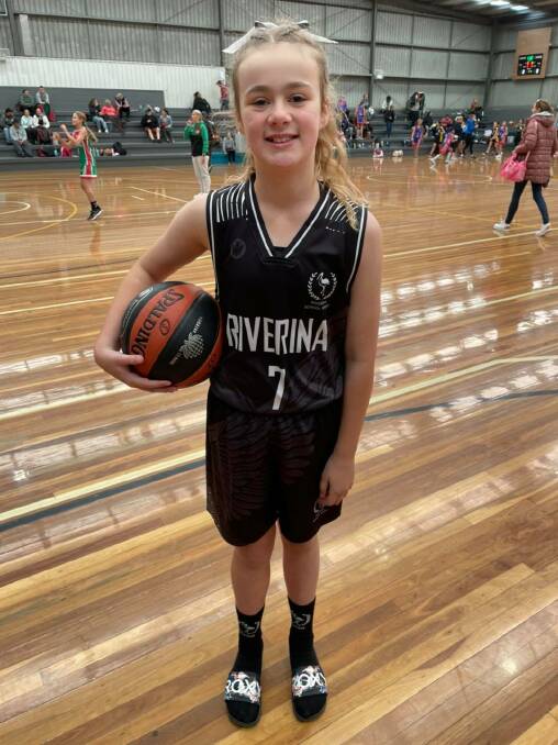 BIG EFFORT: Parkview Public School's Josephine Irvin recently represented the Riverina at the NSWPSSA Girls Basketball Championships in Sydney.