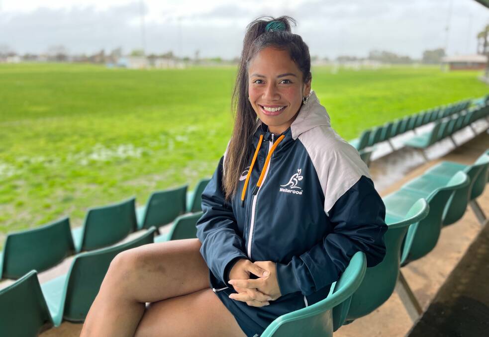 Cecilia Smith was back in Leeton last week before heading off to a training camp with the Wallaroos ahead of the women's rugby union World Cup. Picture by Talia Pattison 