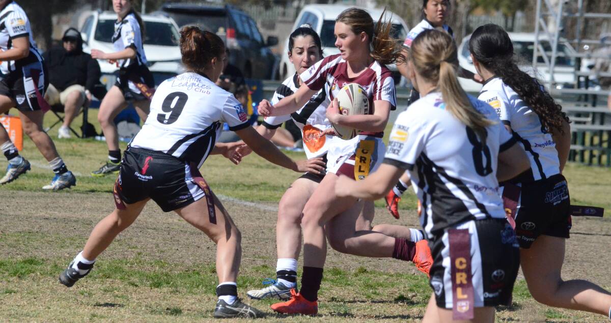 THEY'RE IN: Yanco-Wamoon's Bianca Smith and her side are the first team through to the 2019 league tag grand final. Photo: Liam Warren 
