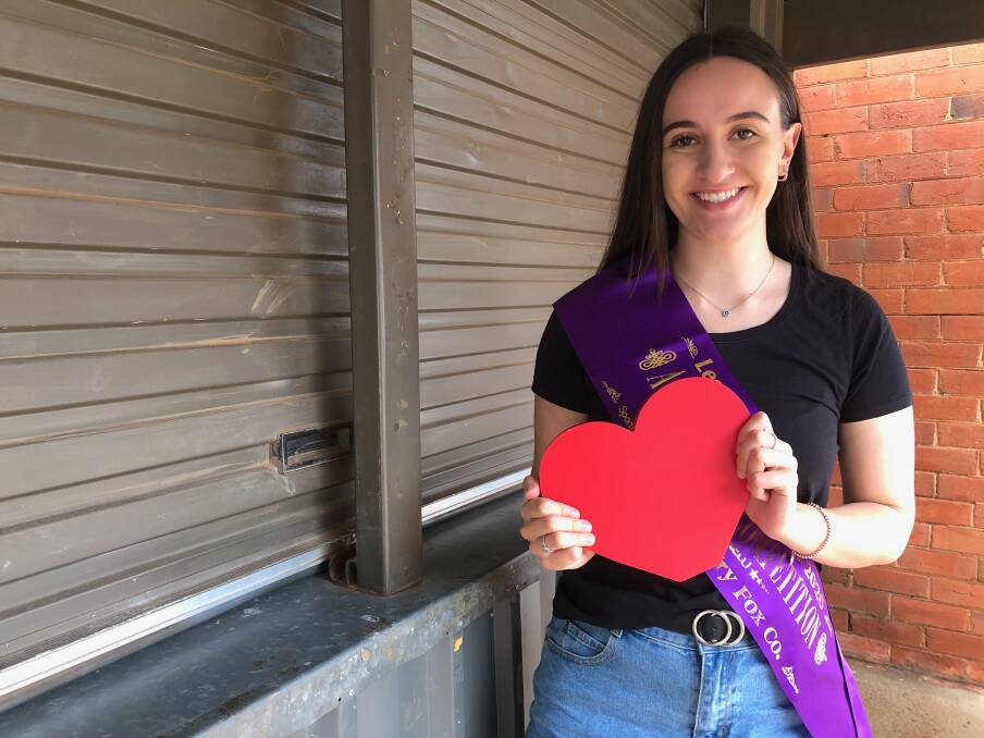 SPECIAL TREATS: Leeton SunRice Festival Ambassador Quest entrant Bianca Iannelli will be holding a Valentine's Day street stall fundraiser in Pine Avenue today. Photo: Talia Pattison 