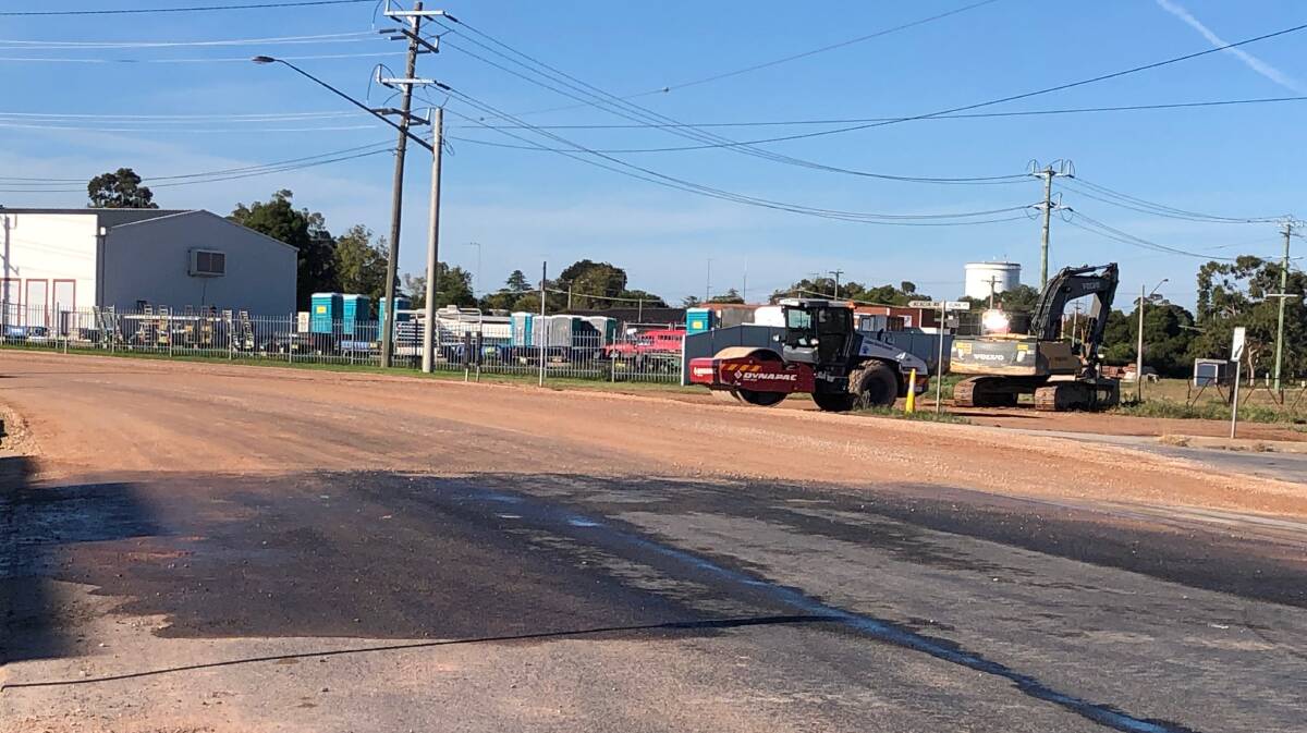 PROGRESSING: Work to rehabilitate a section of Acacia Avenue continues to move forward with disruptions being kept to a minimum. Photo: Talia Pattison