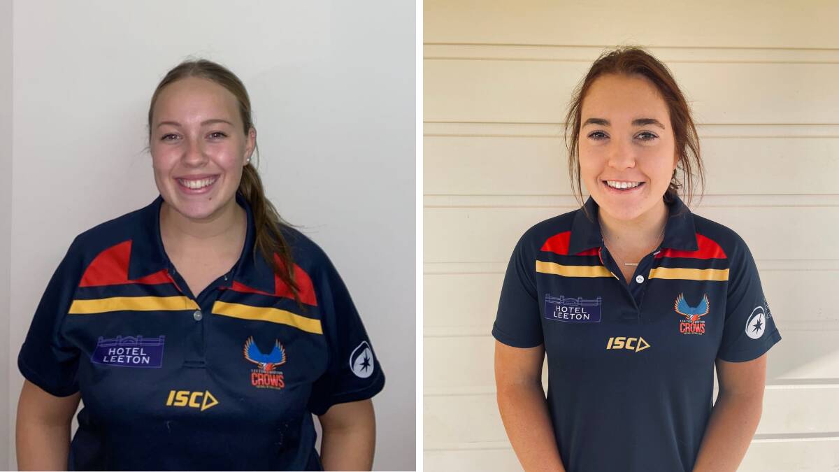 WELL DONE: Leeton-Whitton's Kasey Aliendi (left) picked up the AFL Riverina A reserve best and fairest honour, with Eilish Morden also winning the B grade best and fairest accolade at a league level. Photos: Supplied