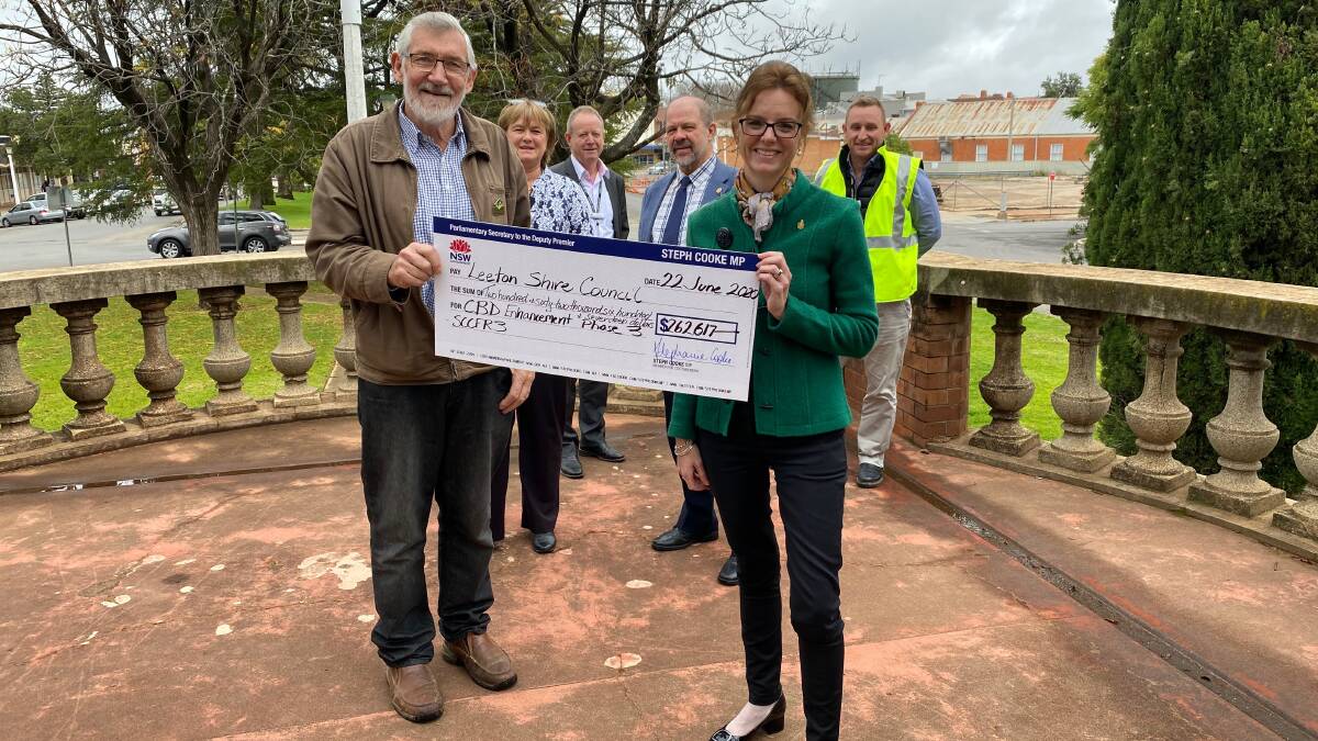 DROPPING BY: NSW Parliamentary Secretary and Member for Cootamundra Steph Cooke was in Leeton on Monday to officially kick start several projects in Leeton shire. Photo: Talia Pattison 