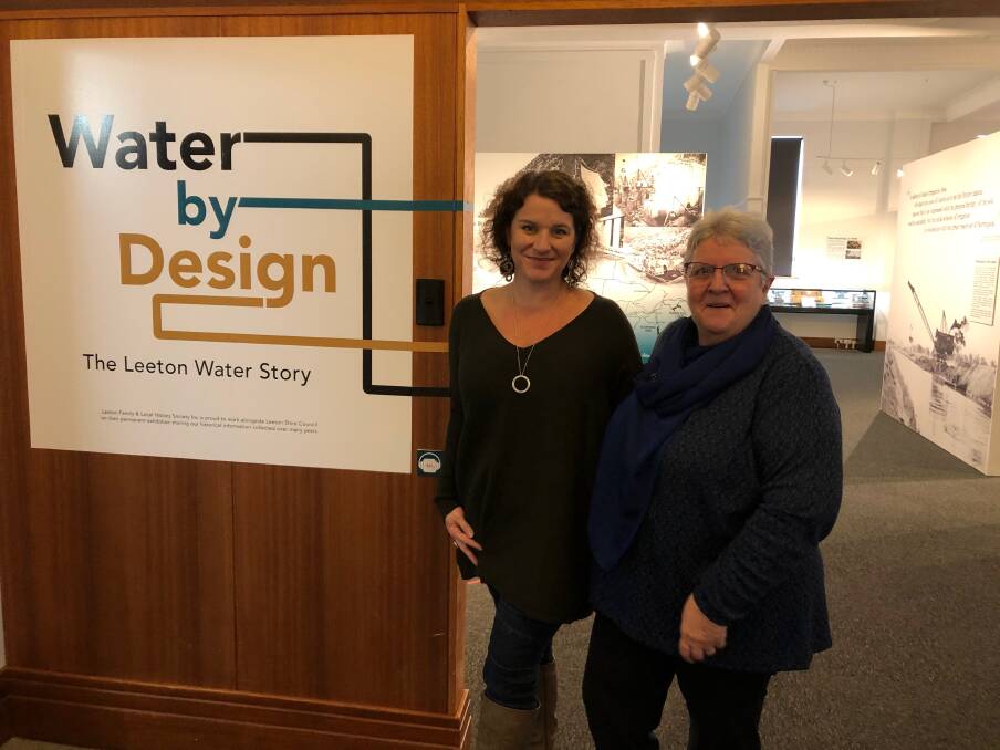 OPEN: The Water by Design, The Leeton Water Story museum is now open much to the delight of Suesann Vos and Wedny Senti who were crucial in putting it all together. Absent: Fran MacDonald