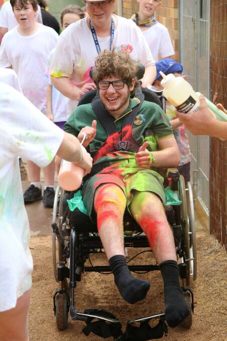 GREAT TIME: Gralee's Harry Mallinder enjoyed taking part in the recent sensory fun run. Photo: Contributed 