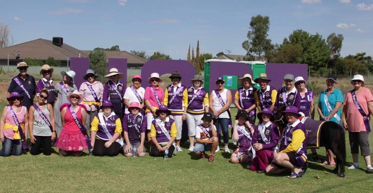 HOPE LIVES ON: Cancer survivors join together at Relay for Life to fund-raise and take part in the event. It was the first time since 2009 the event has been held in Leeton.