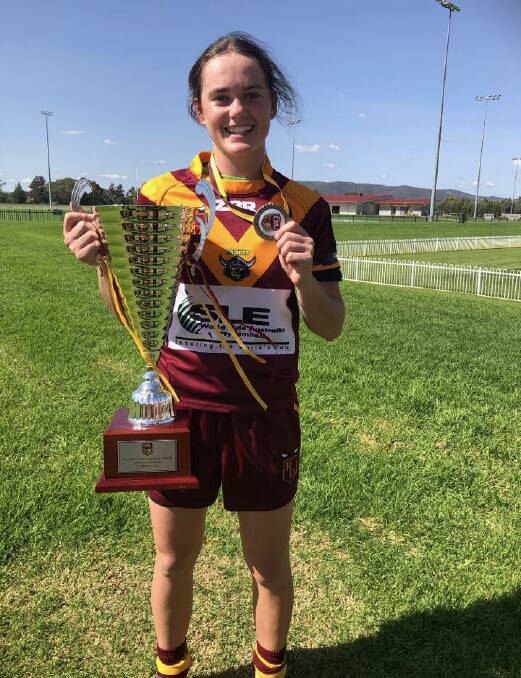 WAY TO GO: Leeton's Tess Staines has been selected in the NSW Country women's rugby league squad. Photo: Contributed