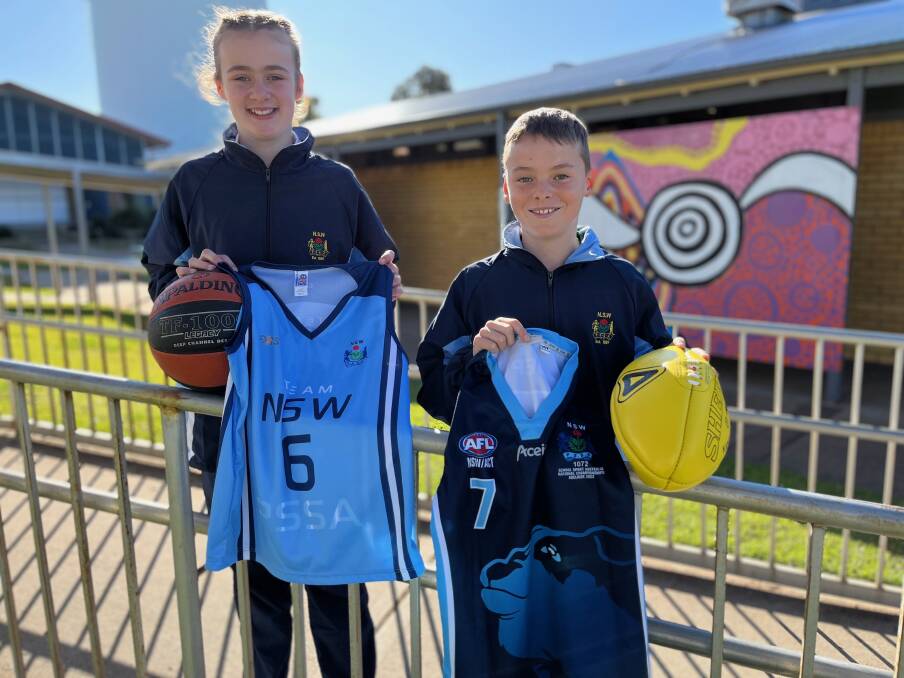 ELITE LEVEL: Parkview Public School's Josephine Irvin (left) and Xavier Chilko will be representing NSW at two separate national competitions next month. Photo: Talia Pattison