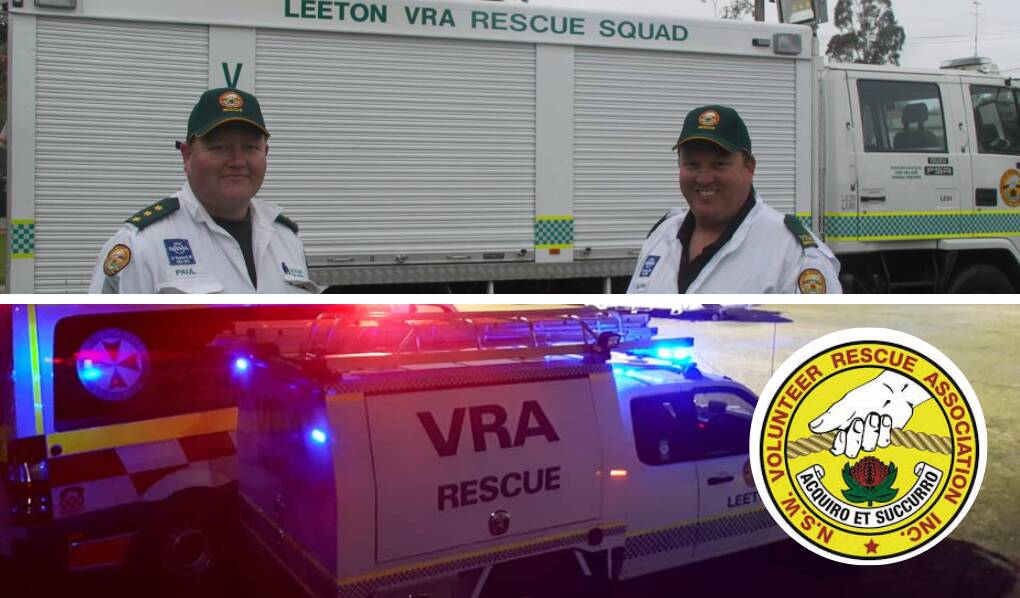 KEEPING ON: Leeton Volunteer Rescue Association's Paul Smith (left) and Glenn Newman have reported 2020 hasn't been all bad. 