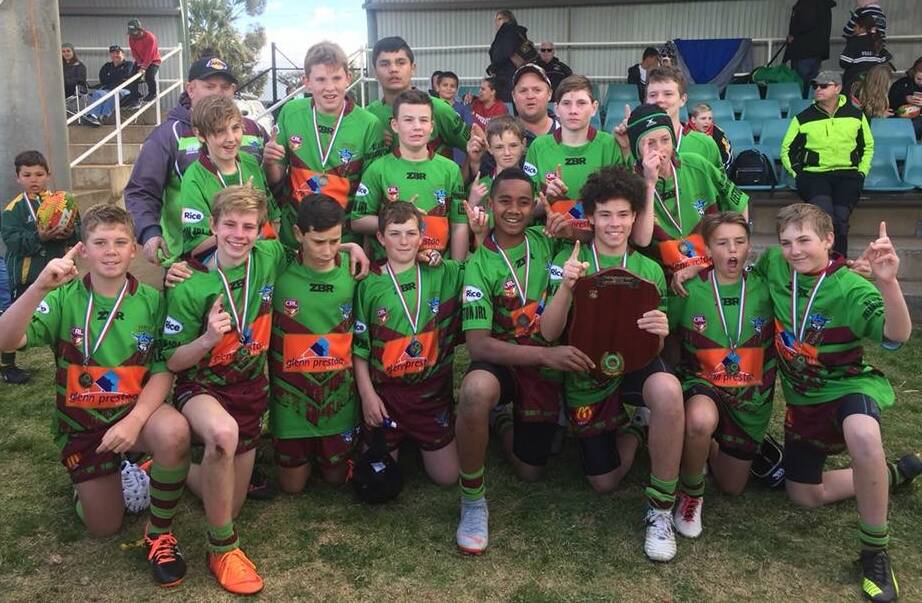 The Leeton Raiders under 13s side won their grand final. Photo: Contributed