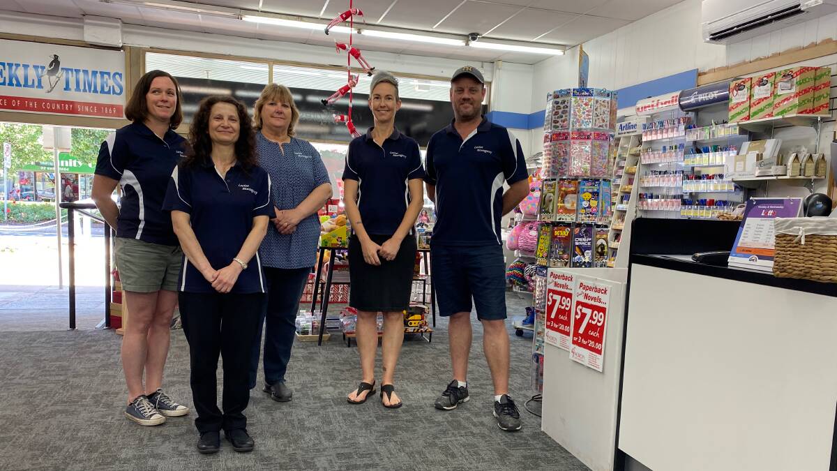 WORK: The Leeton Newsagency team have been welcoming residents into their updated space. Photo: Talia Pattison