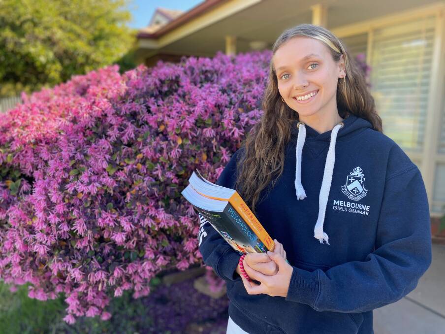 STUDIOUS: Yanco's Lilli Ingram is achieving big things at Melbourne Girls Grammar, being named school captain for 2021. Photo: Talia Pattison
