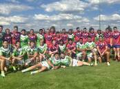 The Leeton Greens and Wagga Kangaroos played a trial match in warm conditions over the weekend. Picture supplied